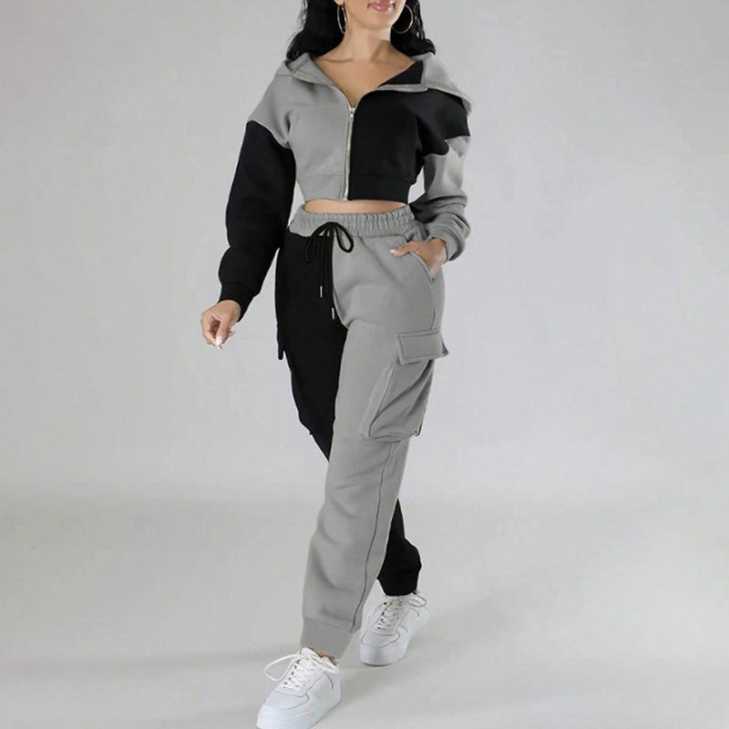 COLOR  BLOCK SWEAT SUIT WARE RARE JUSA
