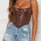 PU LEATHER CAMI Wäre Rare Trend