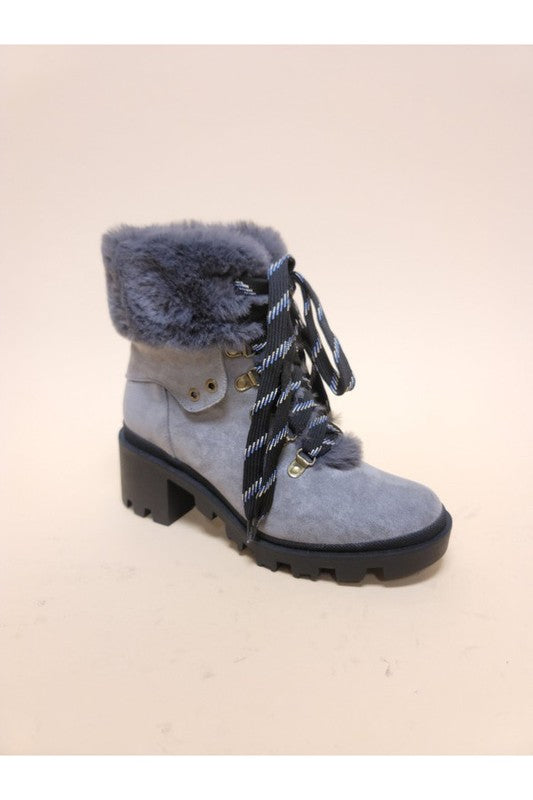 VINI-FUR COMBAT BOOTIES Let's See Style