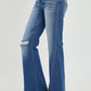 FRONT SLIT FRAYED JEANS Wäre Rare Trend