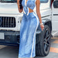 PRINTED DENIM SKIRT SET Wäre Rare Trend