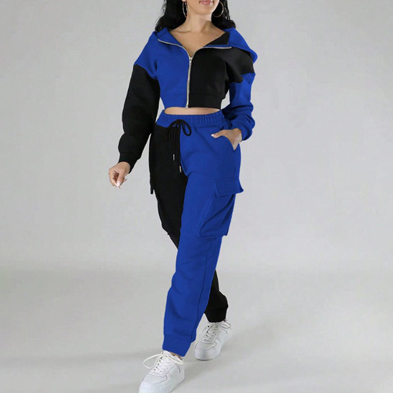COLOR  BLOCK SWEAT SUIT WARE RARE JUSA