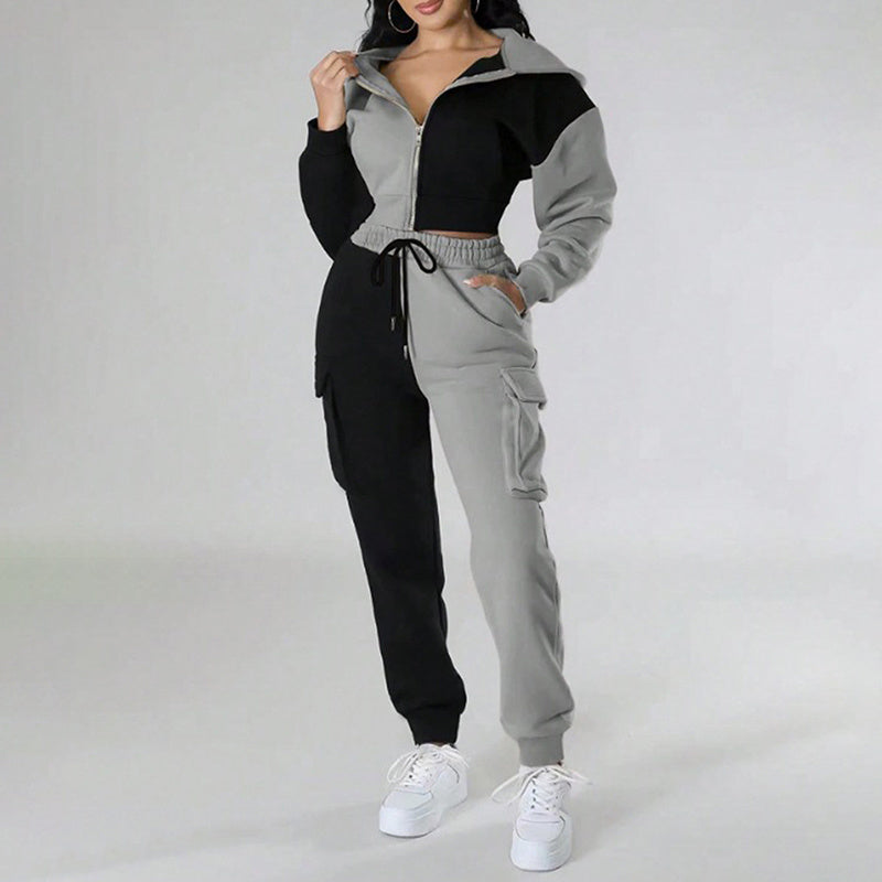 COLOR  BLOCK SWEAT SUIT Ninexis