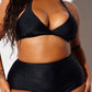 PLUS HIGH WAIST RUGHE BIKINI Wäre Rare Fashion