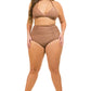 PLUS HIGH WAIST RUGHE BIKINI Wäre Rare Fashion