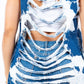 Distressed Frayed Edge Longline Denim Vest Wäre Rare Trend
