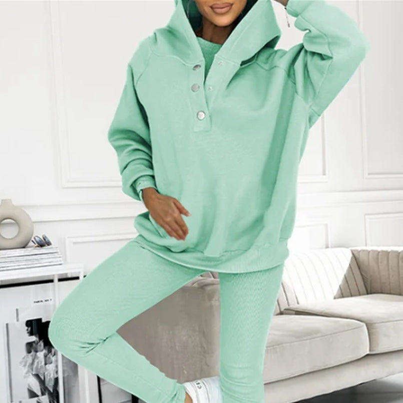 3pcs Hooded Sweatshirt Legging Set YNIQUE