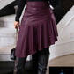 FAUX LEATHER FLOUNCED SKIRT WARE RARE