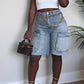 WOMEN FASHION DENIM SHORT By Claude
