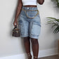 WOMEN FASHION DENIM SHORT By Claude