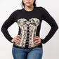 COZY CORSET PRINTED TOP Wäre Rare