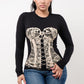 COZY CORSET PRINTED TOP Wäre Rare