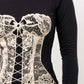 COZY CORSET PRINTED TOP Wäre Rare