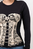 COZY CORSET PRINTED TOP Wäre Rare