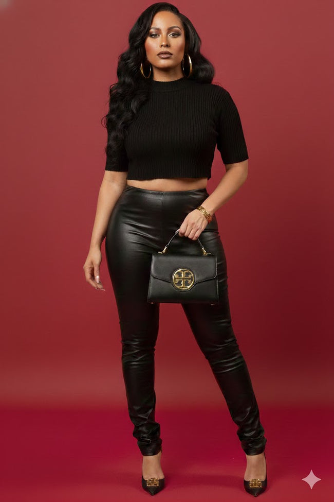 Faux Leather Leggings Wäre Rare