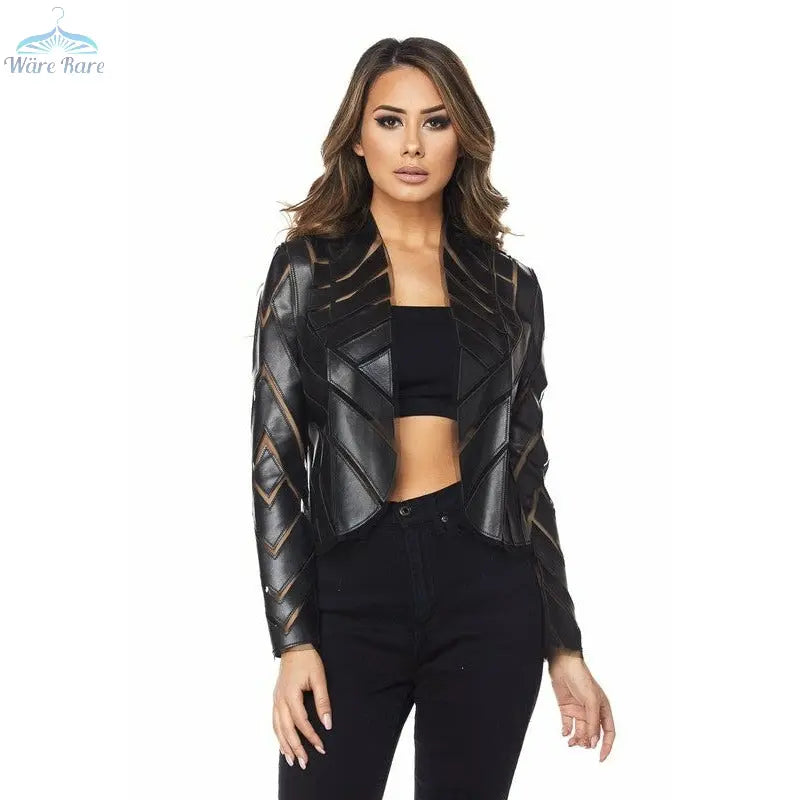 Common Sense Mesh Faux Leather Jacket - Wäre Rare