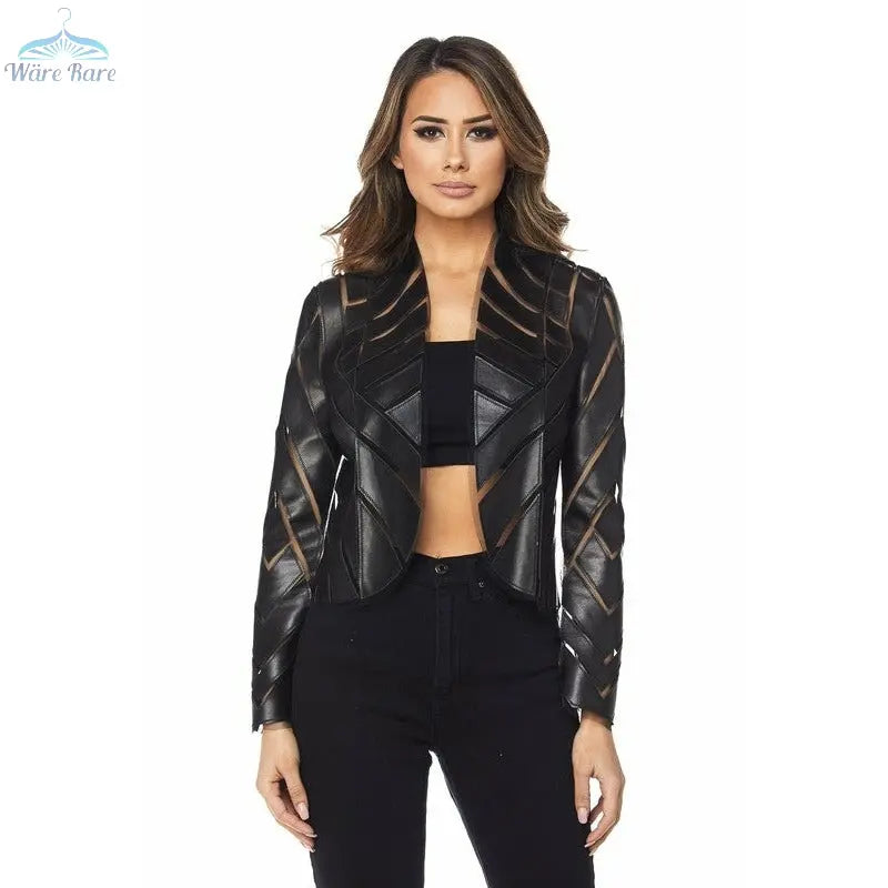 Common Sense Mesh Faux Leather Jacket - Wäre Rare