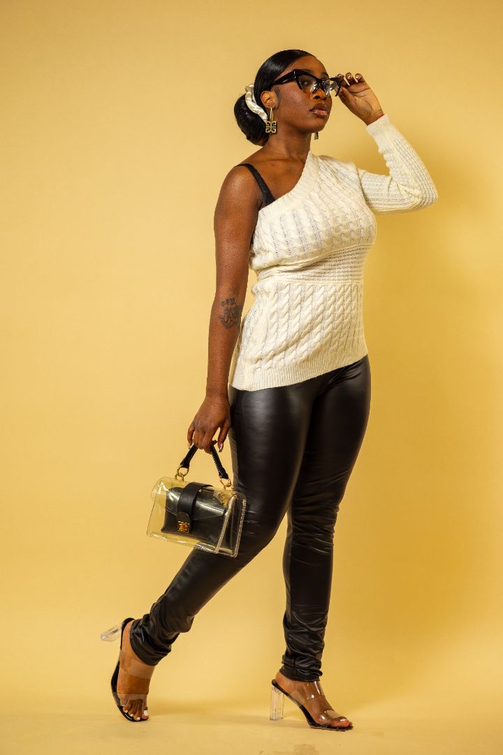 Sexy One Shoulder Sweater Wäre Rare