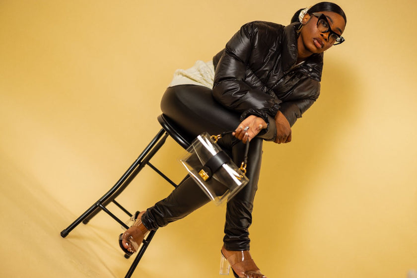 BLACK BOLERO PUFFER JACKET WARE RARE