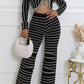 STRIPED CROPPED PANT SET WARE RARE MERRY