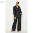 First Class Faux Leather Pants Set - Wäre Rare