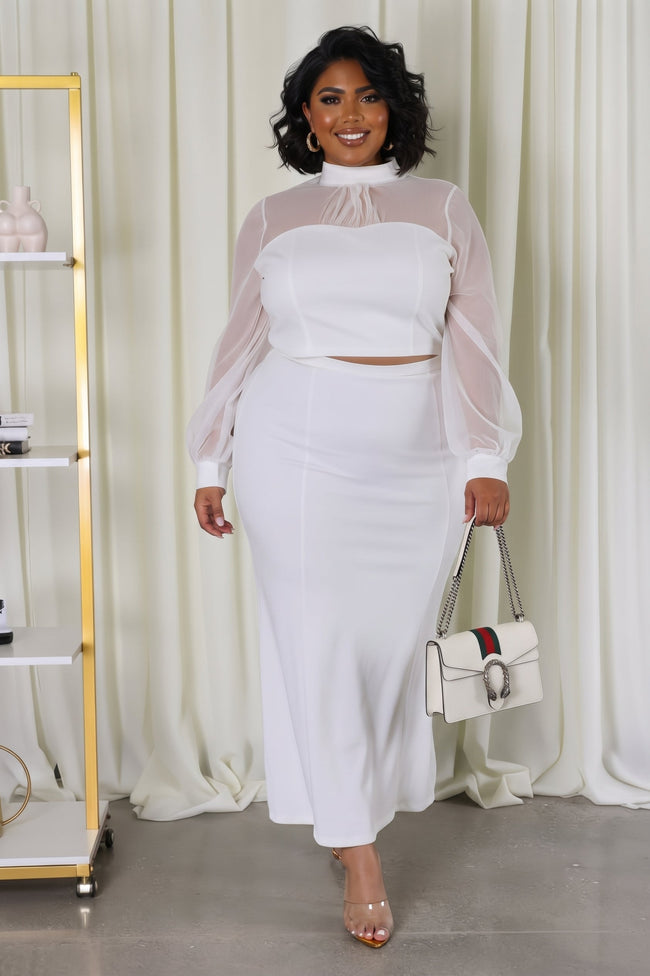 + Plus Stretch Skirt Set ware rare MOF