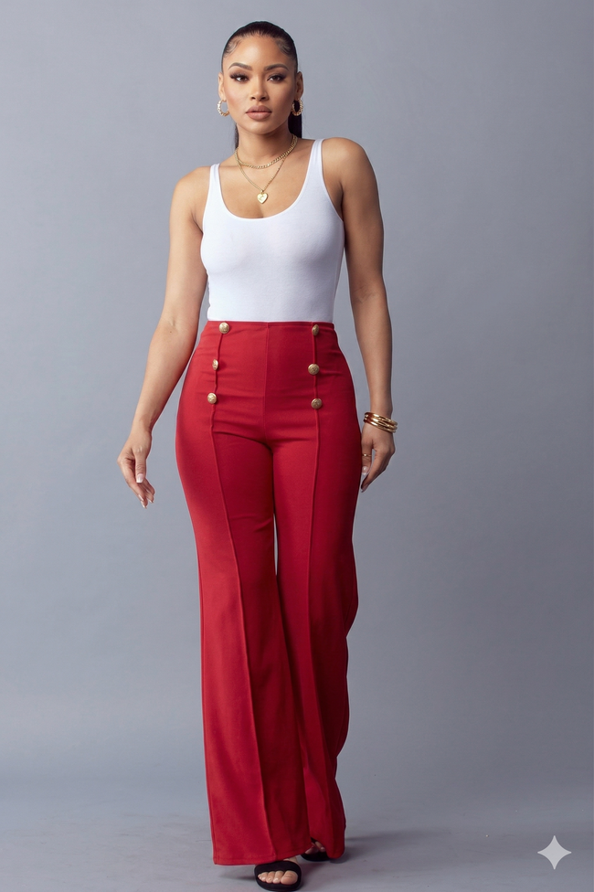 Button down flare pants Cemi Ceri