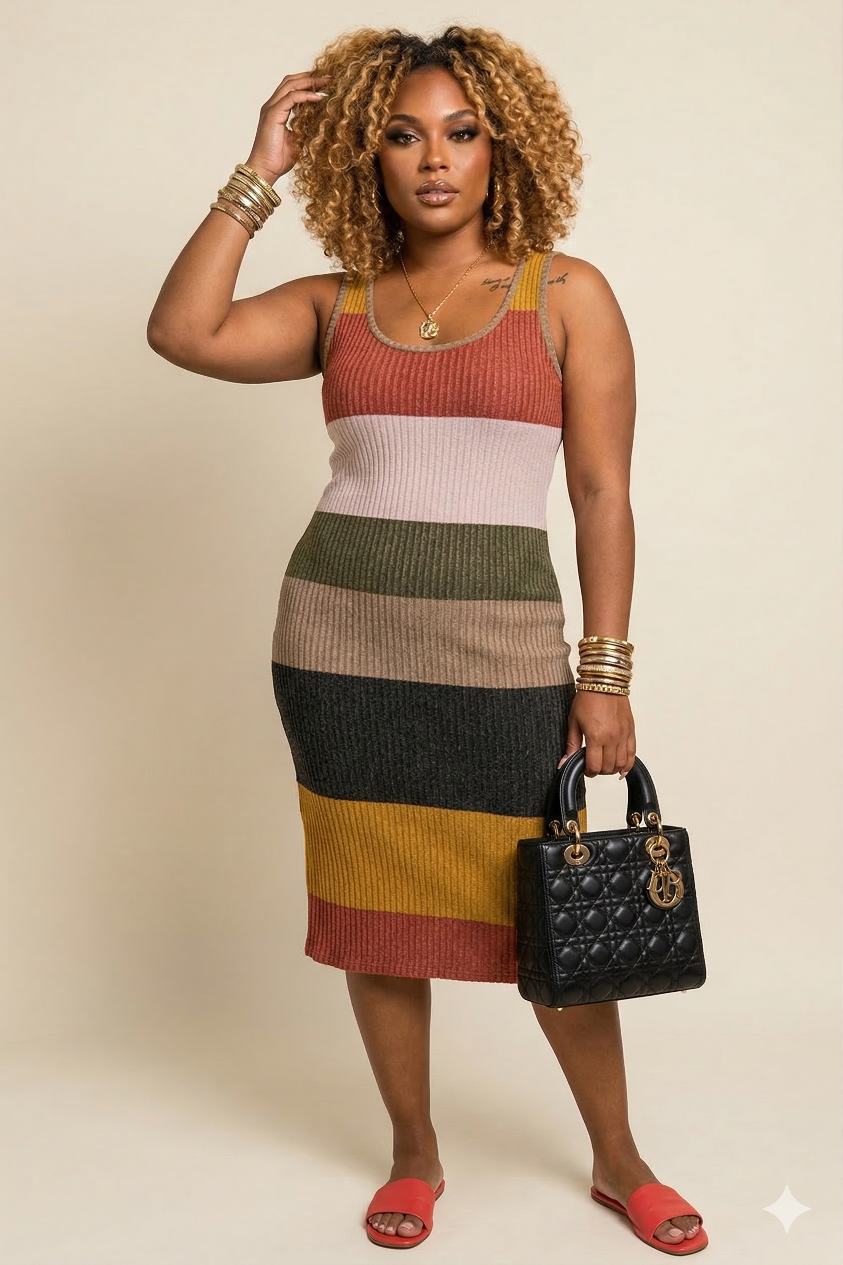 COLOR BLOCK CASUSAL DRESS Wäre Rare Fashion