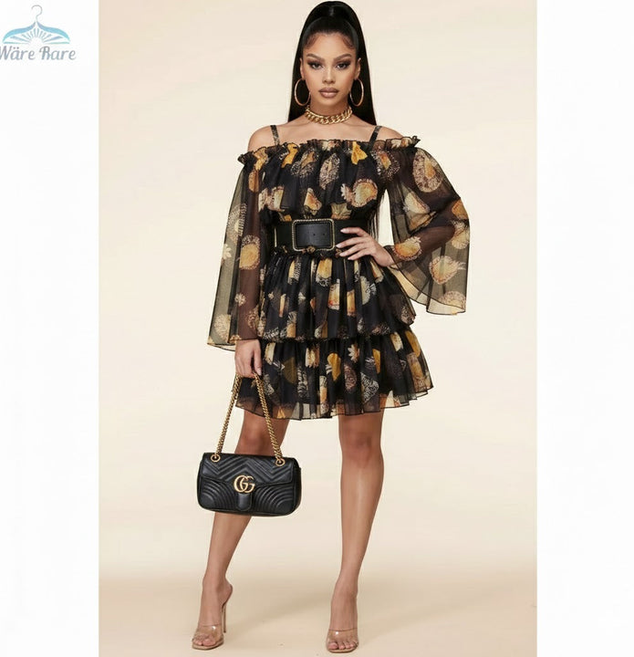 Chiffon Mini Dress Wäre Rare