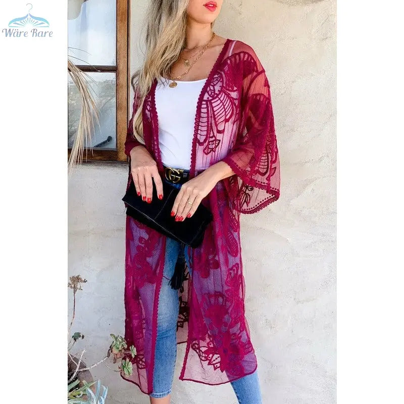 Maxi Kimono Cardigan - Wäre Rare