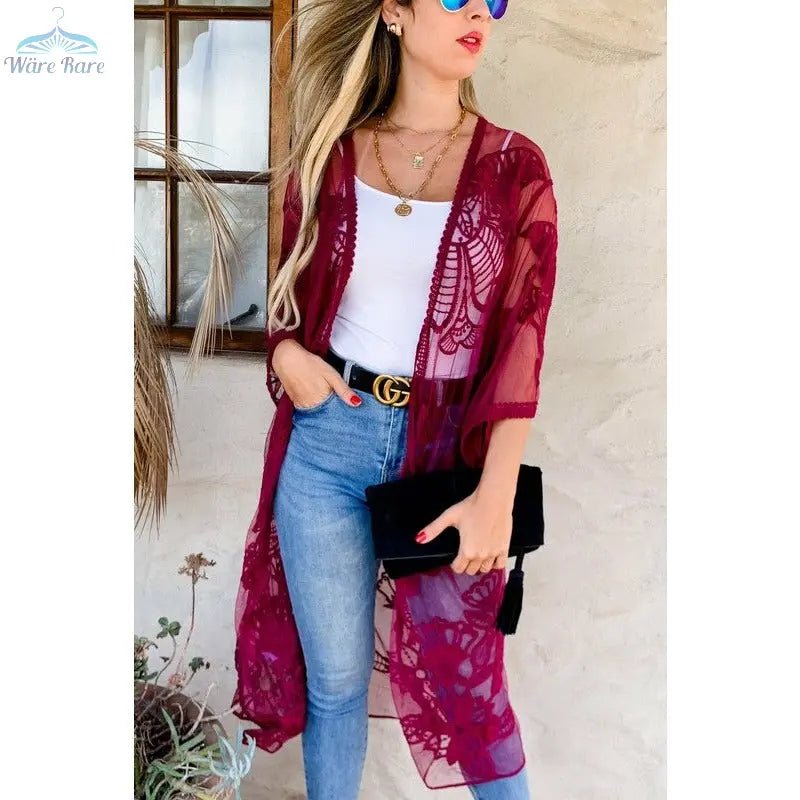 Maxi Kimono Cardigan - Wäre Rare