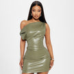 Crossbody Sheath Dress Women Clothing Sexy Nightclub Dress Lady Ros