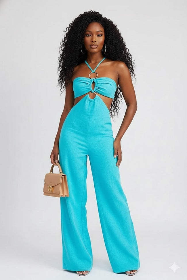 DOUBLE O RING CUT OUT JUMPSUIT Wäre Rare Fashion