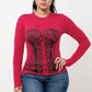 COZY CORSET PRINTED TOP Wäre Rare