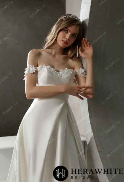Satin A-Line Bridal Gown