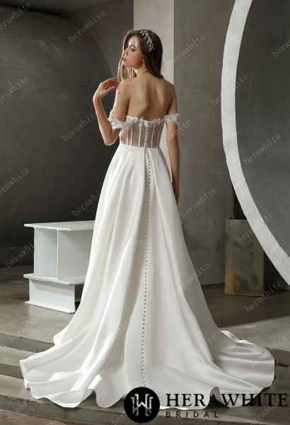 Satin A-Line Bridal Gown