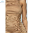 Turtle Neck Ruched Dress - Wäre Rare