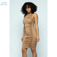 Turtle Neck Ruched Dress - Wäre Rare