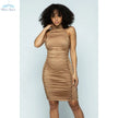 Turtle Neck Ruched Dress - Wäre Rare