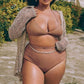 PLUS HIGH WAIST RUGHE BIKINI Wäre Rare Fashion