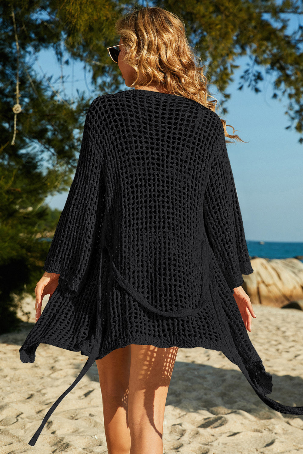 OPENWORK CROCHET COVER UP