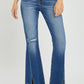 FRONT SLIT FRAYED JEANS Wäre Rare Trend