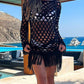 FRINGE LONG SLEEVE COVER UP Wäre Rare Trend