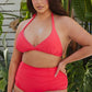PLUS HIGH WAIST RUGHE BIKINI Wäre Rare Fashion