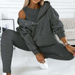 3pcs Hooded Sweatshirt Legging Set YNIQUE