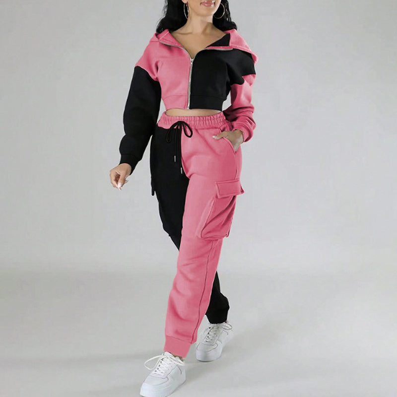 COLOR  BLOCK SWEAT SUIT WARE RARE JUSA