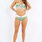 TWO PIECE FLORAL PRINTS CRISS CROSS HALTER BIKINI Wäre Rare Fashion