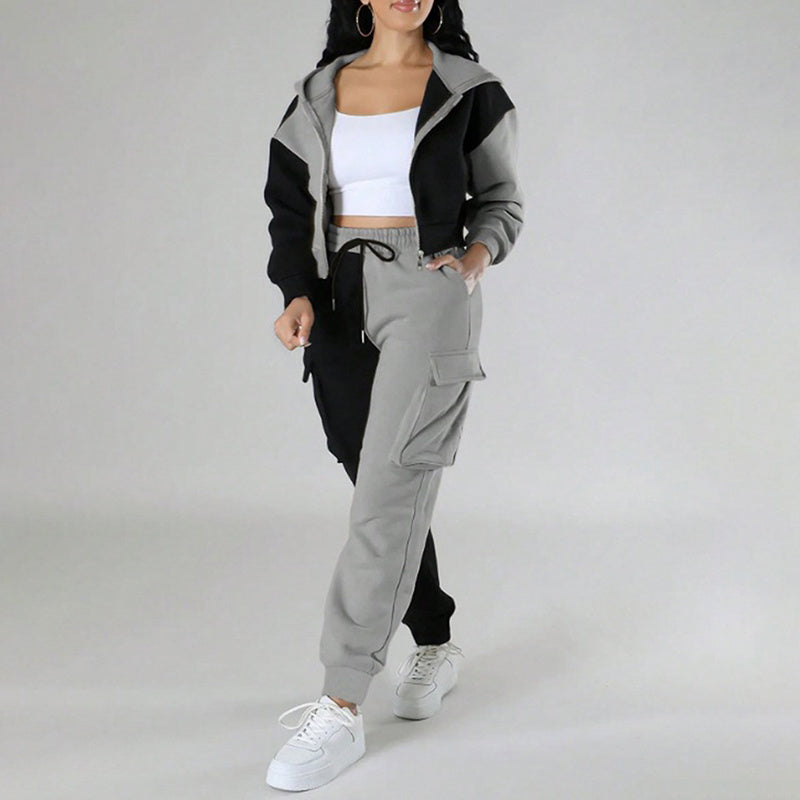 COLOR  BLOCK SWEAT SUIT Ninexis