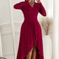 Lace High-Low V-Neck Dress Wäre Rare Trend
