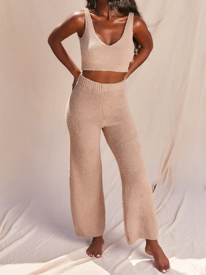 V=NECK TANK PANTS SET